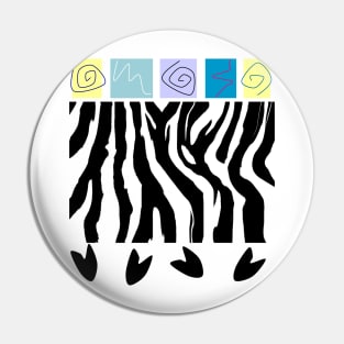 Zebra pastels Pin