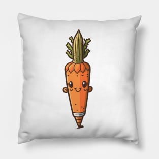 Cartoon pencil carrot Pillow