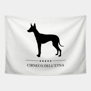 Cirneco dell'Etna Black Silhouette Tapestry