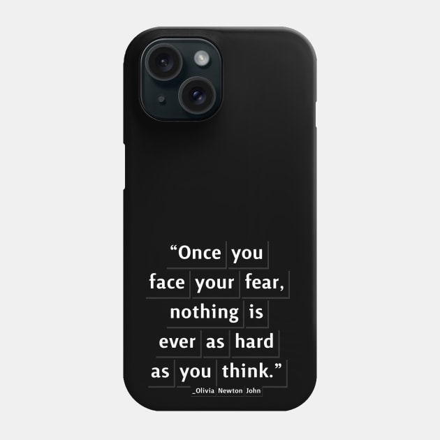 Olivia Newton John / Olivia Newton John quotes Phone Case by CLOCLO