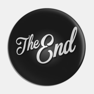 The End Vintage Film Frame Pin