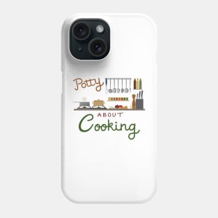 Potty About Cooking Illustrative Design Phone Case