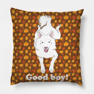 White good boy Pillow