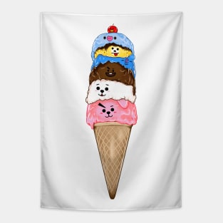 Icecream BT21 Tapestry