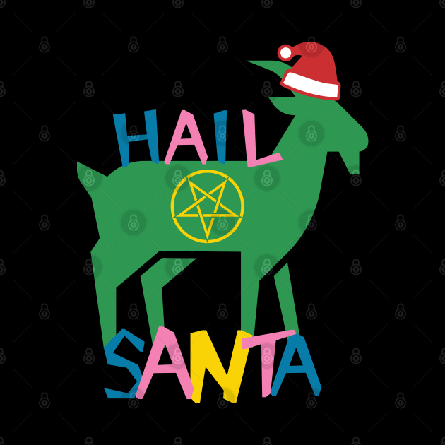 Hail Santa (Goat) by nonbeenarydesigns