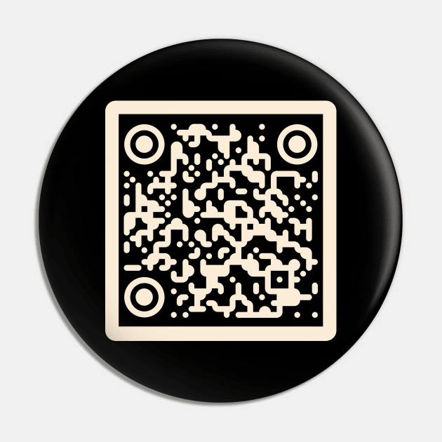 Rick Roll - QR Code Pin by RetroPandora