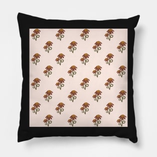 Avery Flower woodland earth tones mushrooms toadstools Pillow