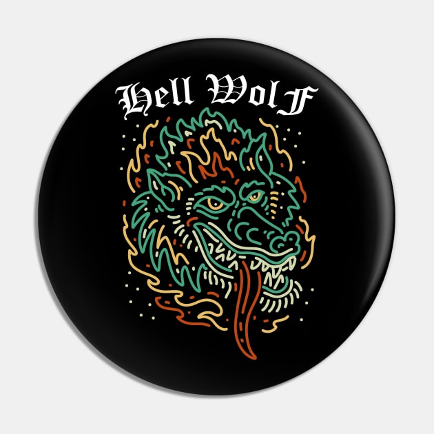 hell wolf Pin by donipacoceng