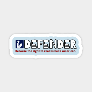 Library Defender (flag design) Magnet