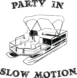 Party in slow motion on pontoon Magnet