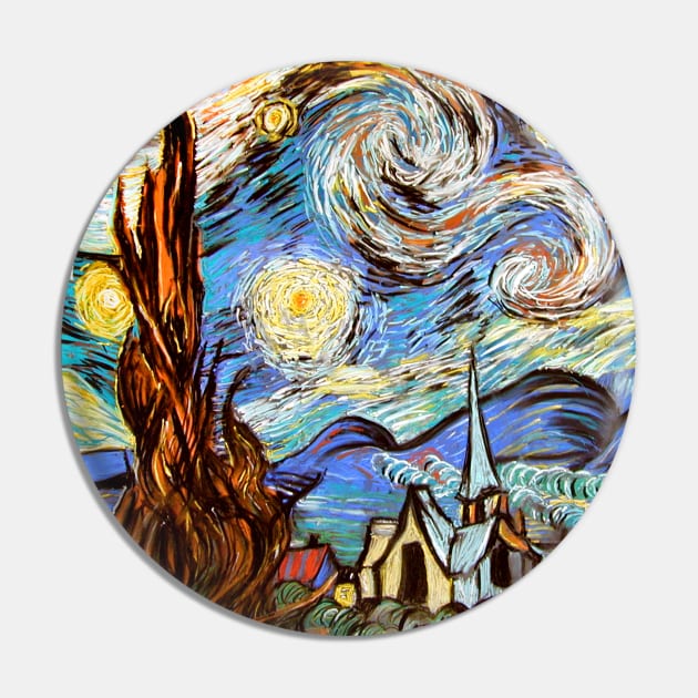 Starry Night Pin by Midcenturydave