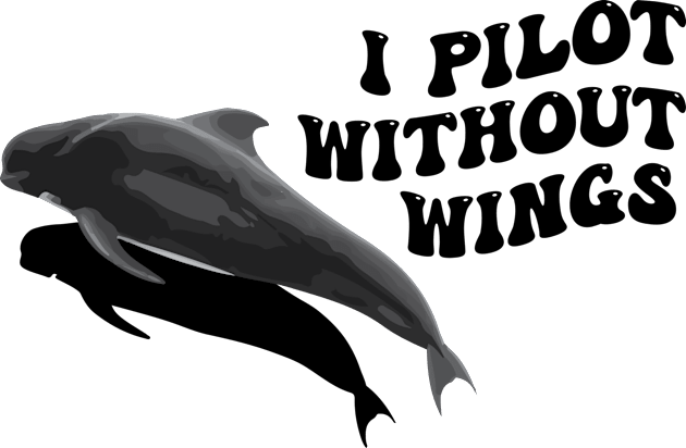 Pilot Whale Funny Whale Scuba Diving Deep Sea Creatures Cetaceans Fun Scuba Diver Kids T-Shirt by Mochabonk