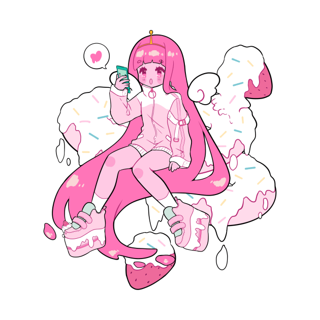 Princess Bubblegum - Fanart by Frannana