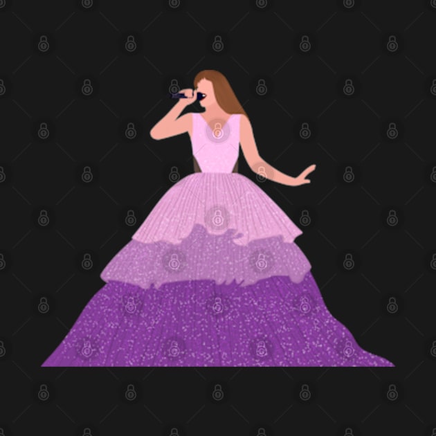 speak now eras tour purple gown by FunartsbyM