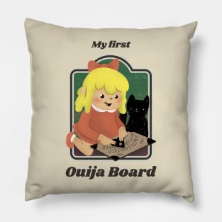 Cute Retro "My First Ouija Board" Parody Pillow