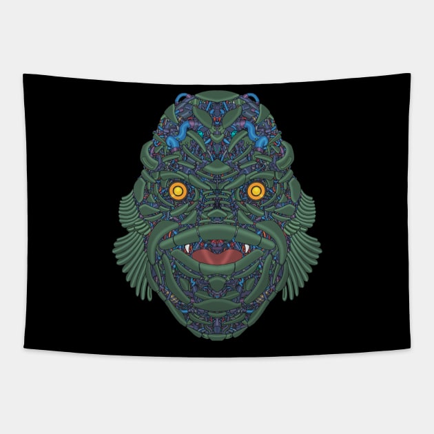 Mecha Soul Gillman 04 Tapestry by Houerd