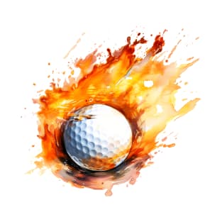 Flamming Golf Ball T-Shirt