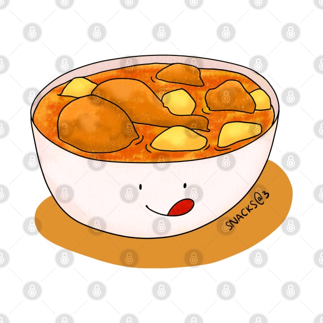 A bowl of chicken curry by Snacks At 3