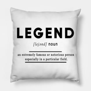 Legend Meaning Definition Black Edition Pillow