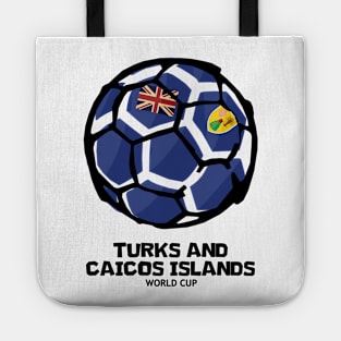 Turks and Caicos Islands Football Country Flag Tote