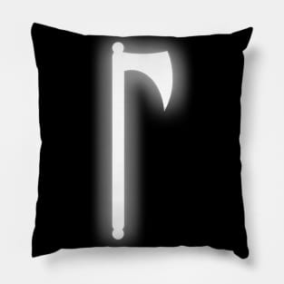 Spiritual Weapon (White Battleaxe) Pillow