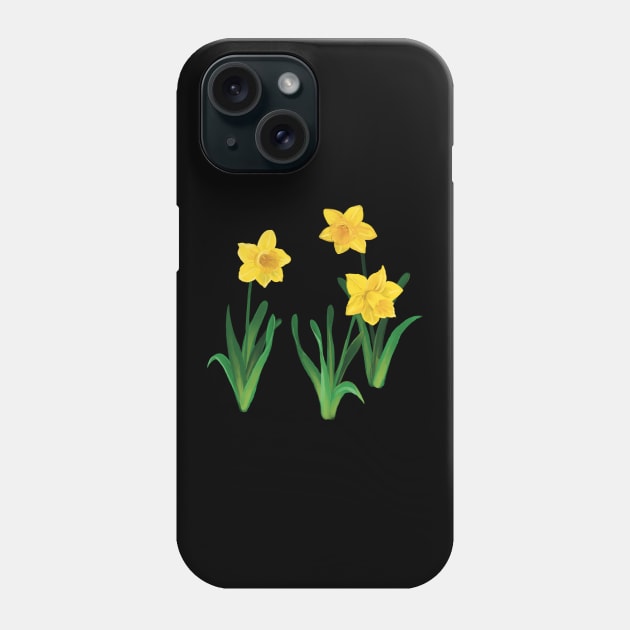 Daffodils Phone Case by Designs by Twilight