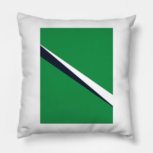 Liverpool Retro 1999 Away Green White Navy Sash Pillow