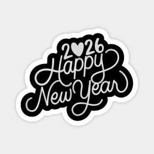 Happy New Year 2026 – New Year Vibes 2026 Magnet