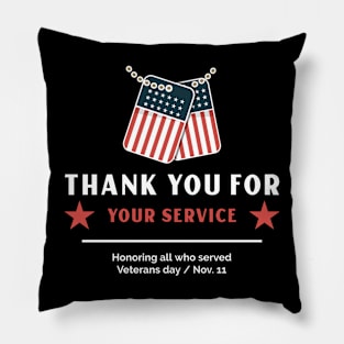 Thank you for your service! Pillow