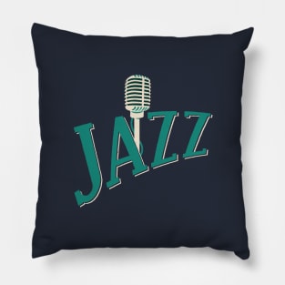 jazz lover with classic saxophone Pillow