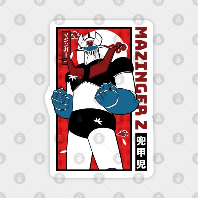 Mazinger Z Black Magnet by paisdelasmaquinas