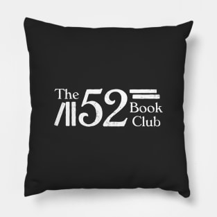 The 52 Book Club (White Logo) Pillow