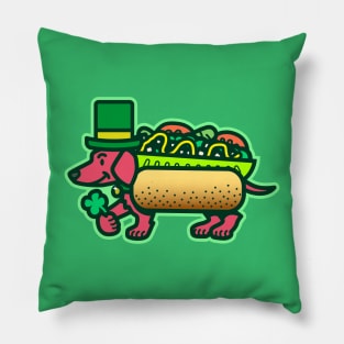 Chicago-Style Shamrock Dog Pillow