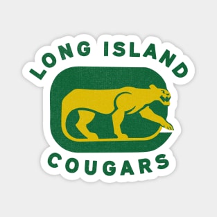 Vintage Long Island  Cougars Hockey Magnet