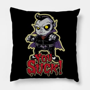 Halloween Rockabilly Vampire (you Suck) Pillow