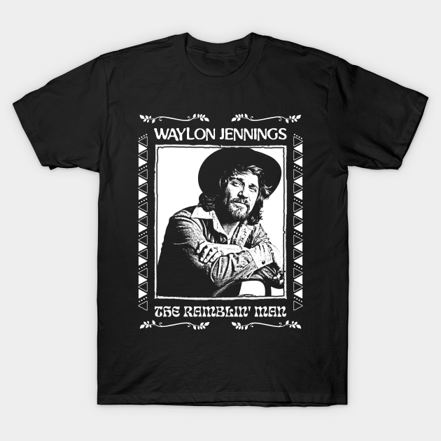 Ramblin' Man/Waylon Jennings - Retro Style Fan Design - Waylon Jennings - T-Shirt