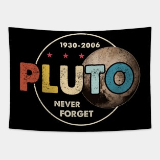 Pluto Never Forget, Funny Pluto, Pluto Lover, Pluto Tapestry