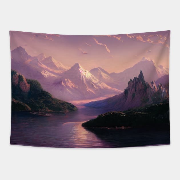 Fantasy Kingdom 2 Tapestry by Kazaiart