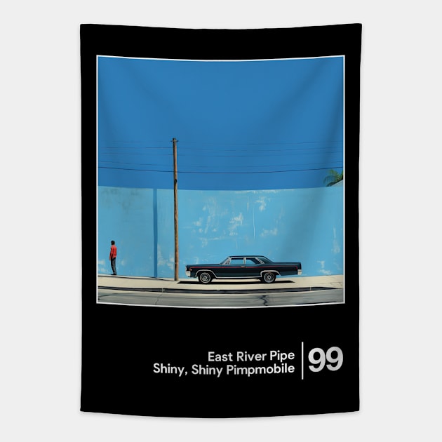 Shiny, Shiny Pimpmobile - Minimalist Graphic Design Fan Artwork Tapestry by saudade