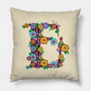 Monogram Letter E Pillow