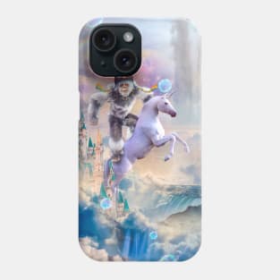 Bigfoot Yeti Sasquatch Riding Unicorn Phone Case