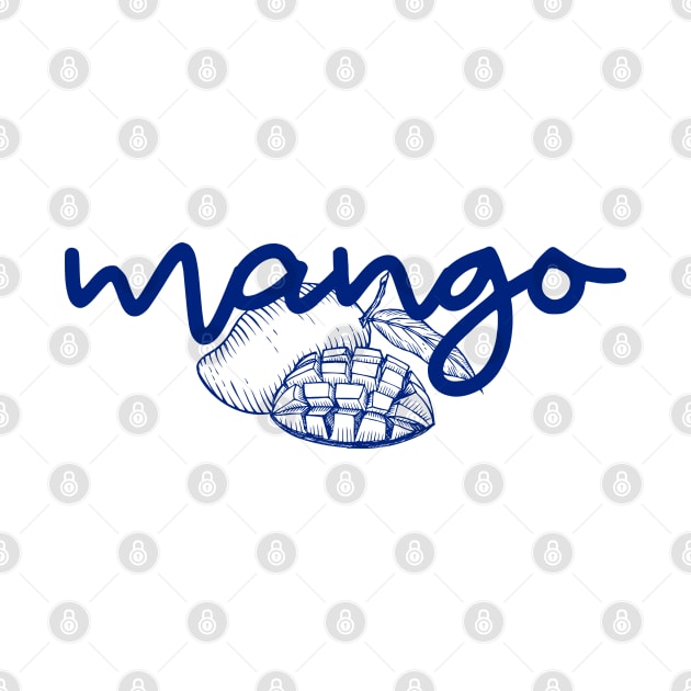 mango - Thai blue - Flag color - with sketch by habibitravels