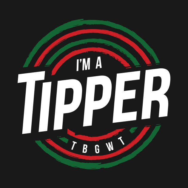 TBGWT Tipper Logo Black And Green by The Black Guy Who Tips Podcast