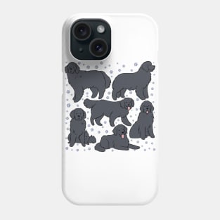 The Newfoundland dog illustration Phone Case