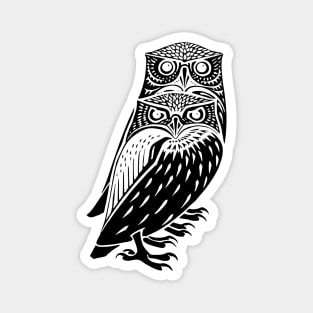 2 owls Magnet