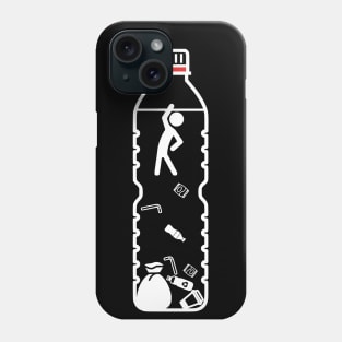 Drowning In Plastic - Contrast Print Version Phone Case
