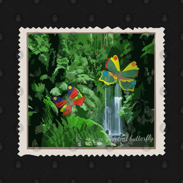 Tropics postage stamp by Alekvik