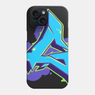 Letter G - Graffiti Street Art Style Blue Phone Case