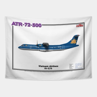 Avions de Transport Régional 72-500 - Vietnam Airlines (Art Print) Tapestry