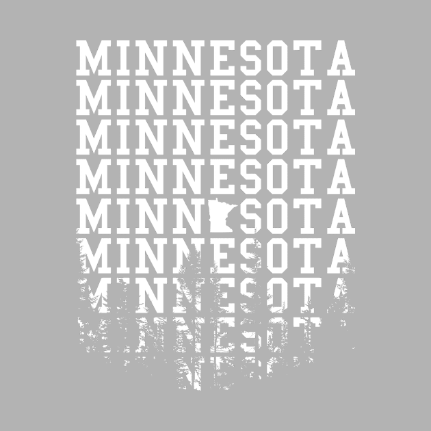 Minnesota Wordmark Forest Cutout by 2891 Design